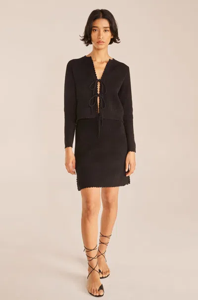 Rebecca Taylor Sunflower Skirt In Black