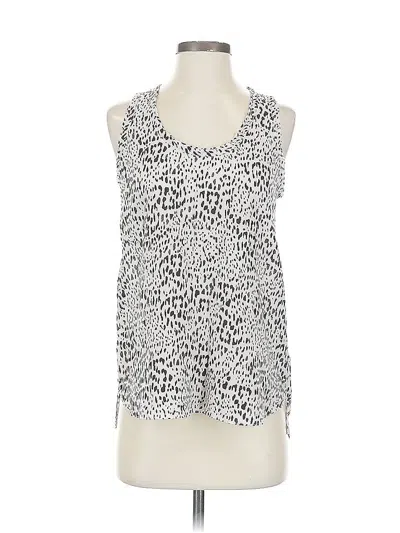Pre-owned Rebecca Taylor Tank Top Silver Halter Neckline Tops