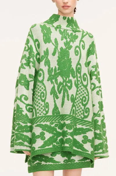 REBECCA TAYLOR TAPESTRY JACQUARD TURTLENECK