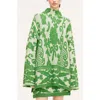 Rebecca Taylor Tapestry Jacquard Turtleneck In Tapestry Fleur Golf Combo