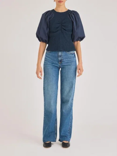 Rebecca Taylor Taryn Top In Navy