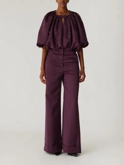 REBECCA TAYLOR TECHY SATEEN BUBBLE TOP
