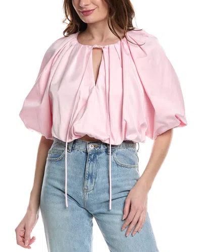 REBECCA TAYLOR TECHY SATEEN TOP