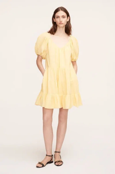 Rebecca Taylor Textured Tiered Dress In Chamomile