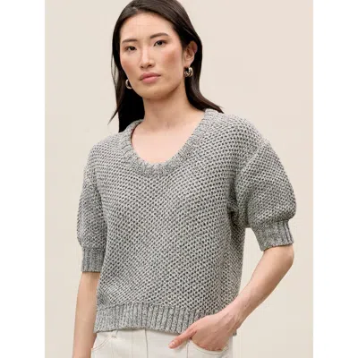 Rebecca Taylor Thea Knit Sweater In Black Multi