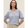 Rebecca Taylor Thea Knit Sweater In Ivory Multi