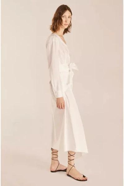 Rebecca Taylor Tie Waist Dress In Milk