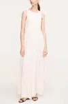 Rebecca Taylor Asymmetric Tiered Maxi Dress In Brown