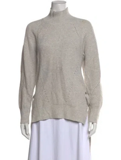 Pre-owned Rebecca Taylor Turtleneck Sweater In Grey