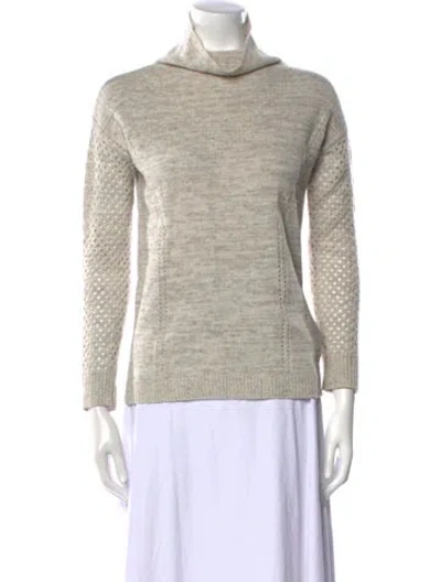 Pre-owned Rebecca Taylor Turtleneck Sweater In Neutral
