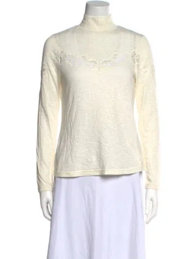 Pre-owned Rebecca Taylor Turtleneck Sweater In Neutral