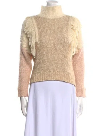 Pre-owned Rebecca Taylor Turtleneck Sweater In Neutral