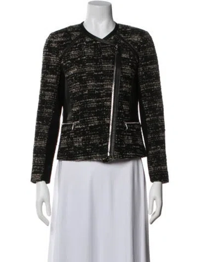 Pre-owned Rebecca Taylor Tweed Pattern Coat In Multicolor