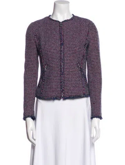 Pre-owned Rebecca Taylor Tweed Pattern Evening Jacket In Multi