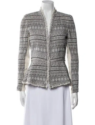 Pre-owned Rebecca Taylor Tweed Pattern Evening Jacket In Multi
