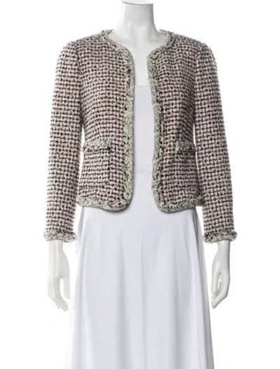 Pre-owned Rebecca Taylor Tweed Pattern Evening Jacket In Multi