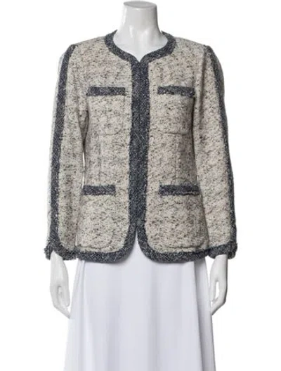 Pre-owned Rebecca Taylor Tweed Pattern Jacket In Multi