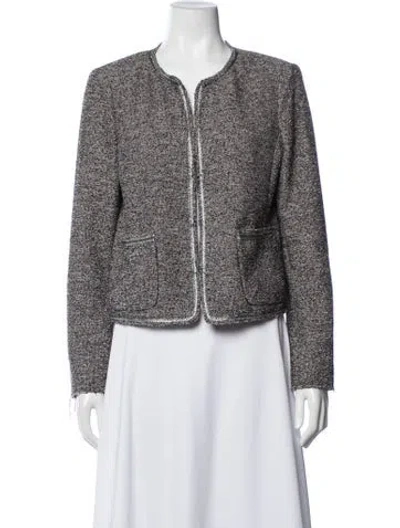 Pre-owned Rebecca Taylor Tweed Pattern Jacket In Pink
