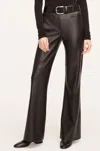 Rebecca Taylor Vegan Leather Trousers In Black
