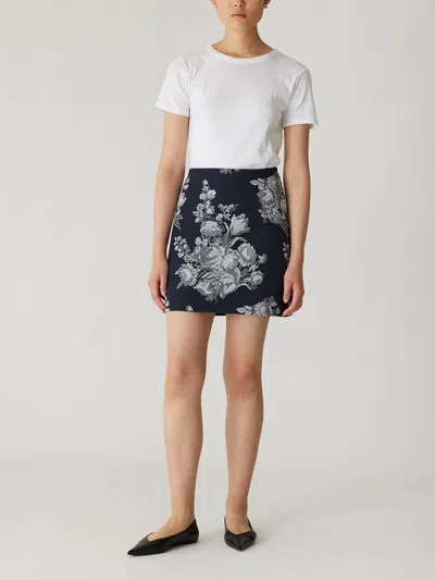 REBECCA TAYLOR VENICE TOILE JACQUARD MINI SKIRT
