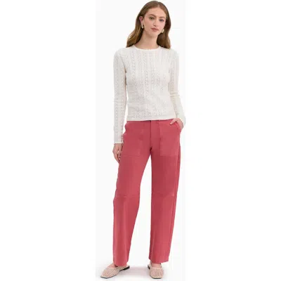 Rebecca Taylor Verana Knit Sweater In White