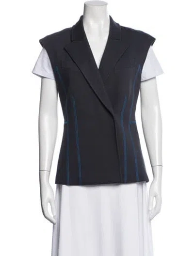 Pre-owned Rebecca Taylor Vest In Blue