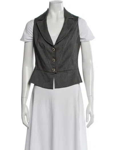 Pre-owned Rebecca Taylor Vest In Gray