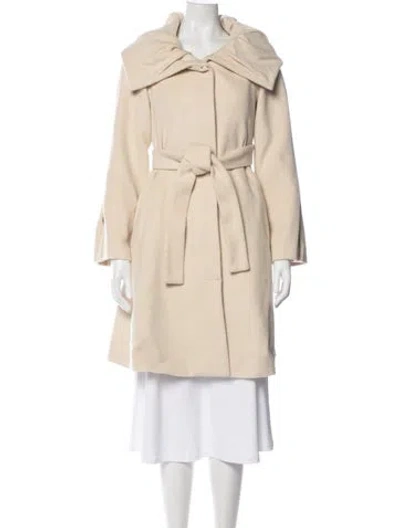 Pre-owned Rebecca Taylor Vintage Wool Coat In Neutral