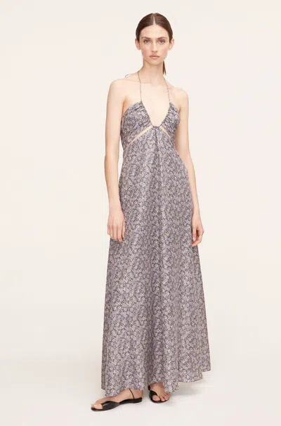 Rebecca Taylor Violet Fleur Silk Halter Dress