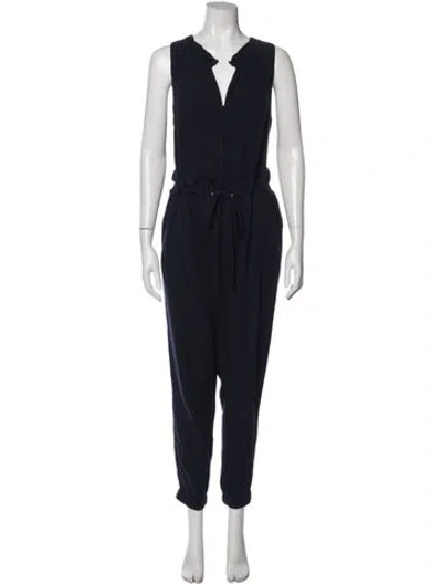 Pre-owned Rebecca Taylor V-neck Jumpsuit In Yellow