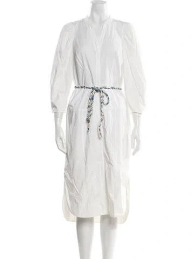 Pre-owned Rebecca Taylor V-neck Romper In White