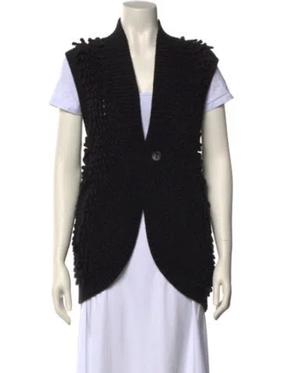 Pre-owned Rebecca Taylor V-neck Sweater In Black