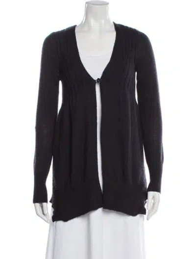 Pre-owned Rebecca Taylor V-neck Sweater In Black