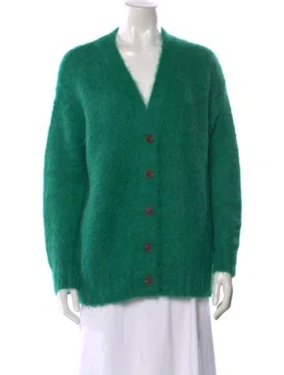 Pre-owned Rebecca Taylor V-neck Sweater In Green