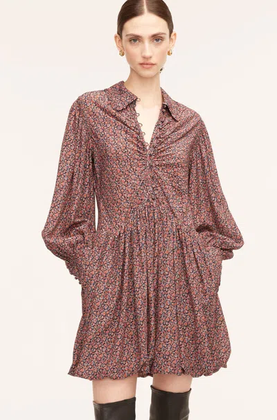 Rebecca Taylor Whisper Roseen Fleur Silk Shirt Dress