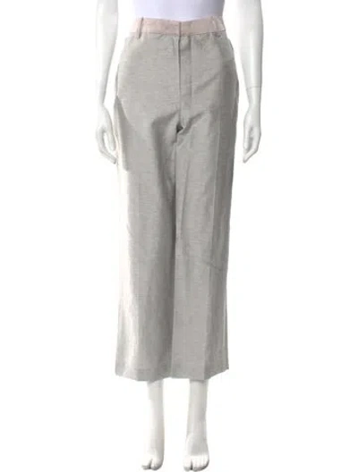 Pre-owned Rebecca Taylor Wide Leg Pants In Gray