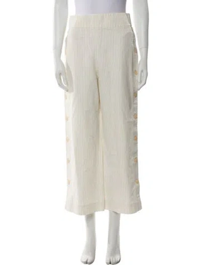 Pre-owned Rebecca Taylor Wide Leg Pants In Neutral
