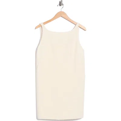 Rebecca Taylor Winter Sleeveless Tweed Shift Dress In Neutral