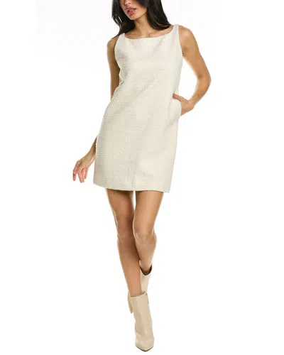 Rebecca Taylor Winter Tweed Shift Dress In White
