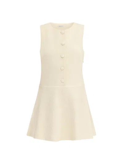 Rebecca Taylor Margot Tweed Dress In White
