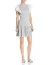 REBECCA TAYLOR WOMENS EYELET HEATHERED MINI DRESS