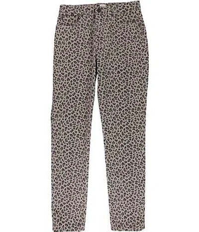 Pre-owned Rebecca Taylor Womens Leopard Print Cropped Jeans In Dkchmp