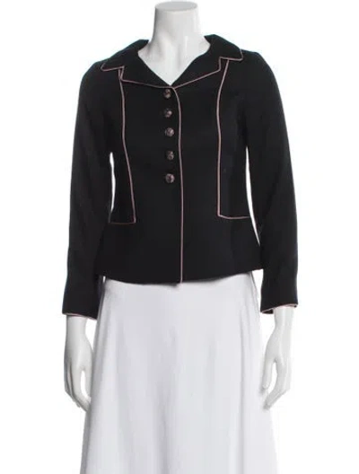 Pre-owned Rebecca Taylor Wool Blazer In Black