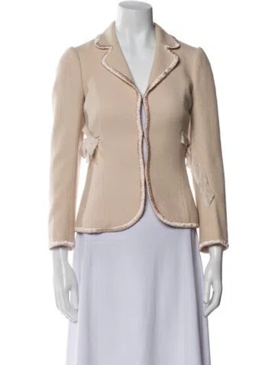 Pre-owned Rebecca Taylor Wool Blazer In Neutral