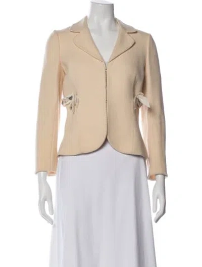 Pre-owned Rebecca Taylor Wool Blazer In Neutral
