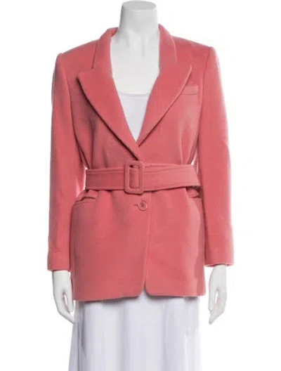 Pre-owned Rebecca Taylor Wool Blazer In Pink