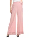 Rebecca Taylor Wool-blend Pant In Pink