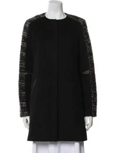 Pre-owned Rebecca Taylor Wool Coat In Black
