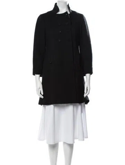 Pre-owned Rebecca Taylor Wool Coat In Black