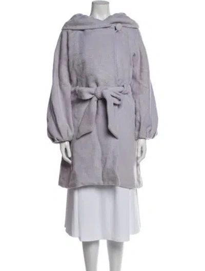Pre-owned Rebecca Taylor Wool Coat In Blue